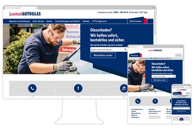 Responsive Darstellung der Website in mehreren Endgeräten