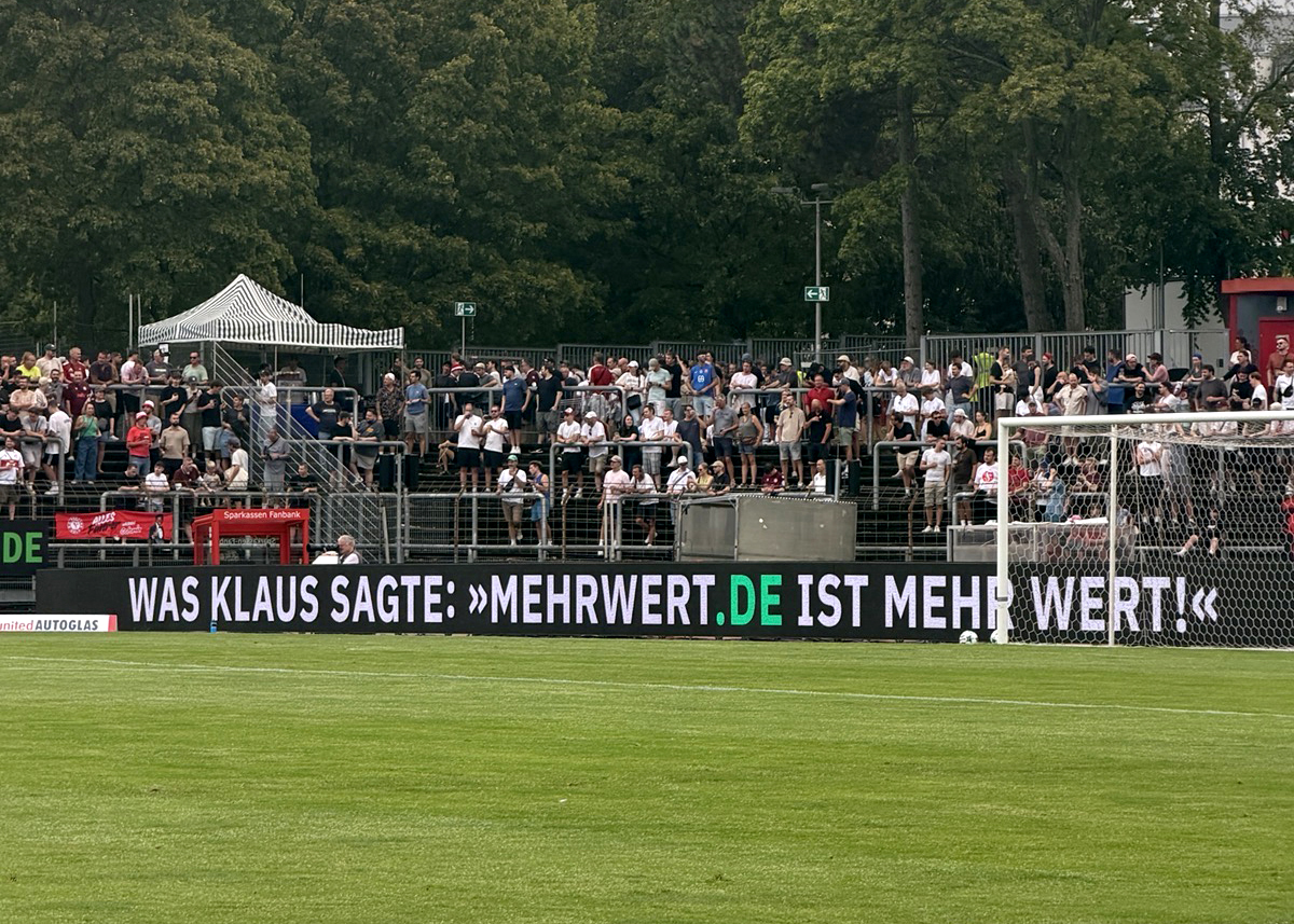 mehrwert Werbebande im Südstadion